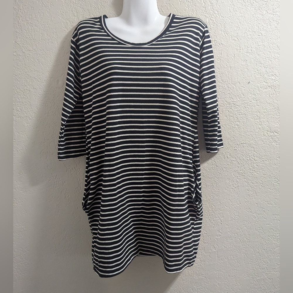 Stripped dress with pockets